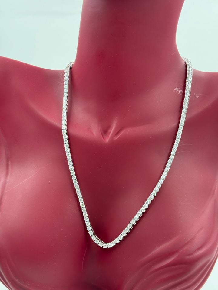 3mm Gerdanlık Mozanit Pırlanta