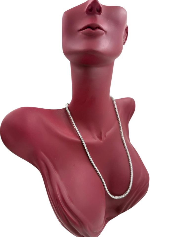2mm Mozanit Pırlanta Gerdanlık