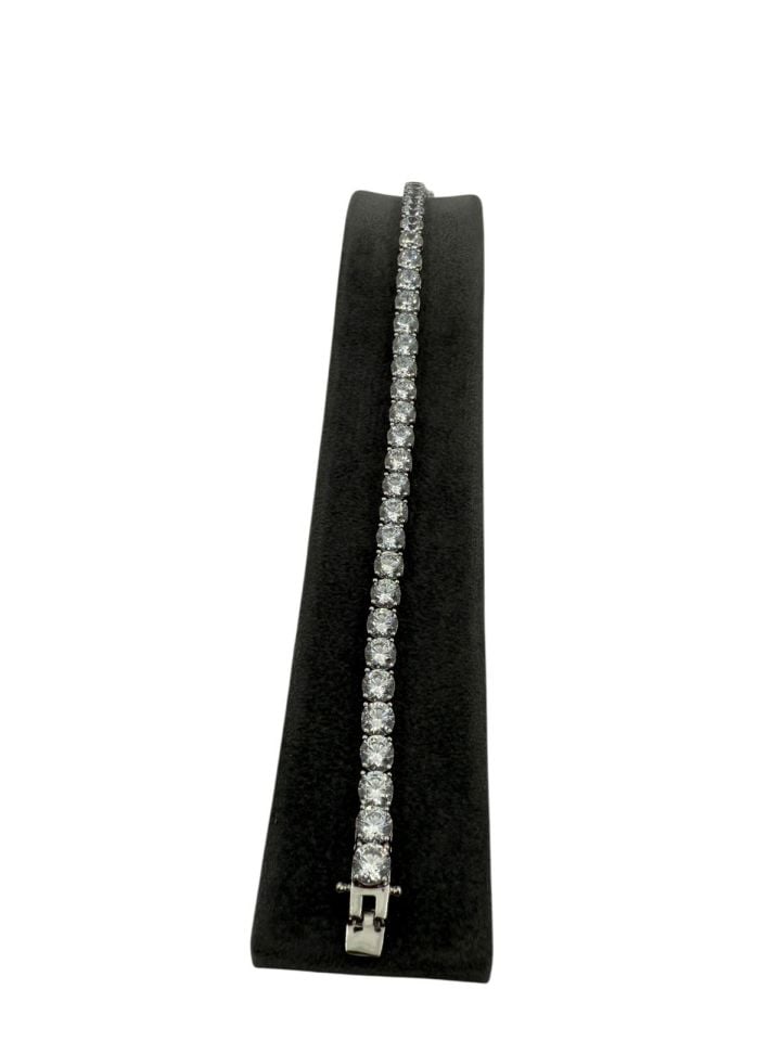 5mm 18CT Mozanit su yolu Bileklik