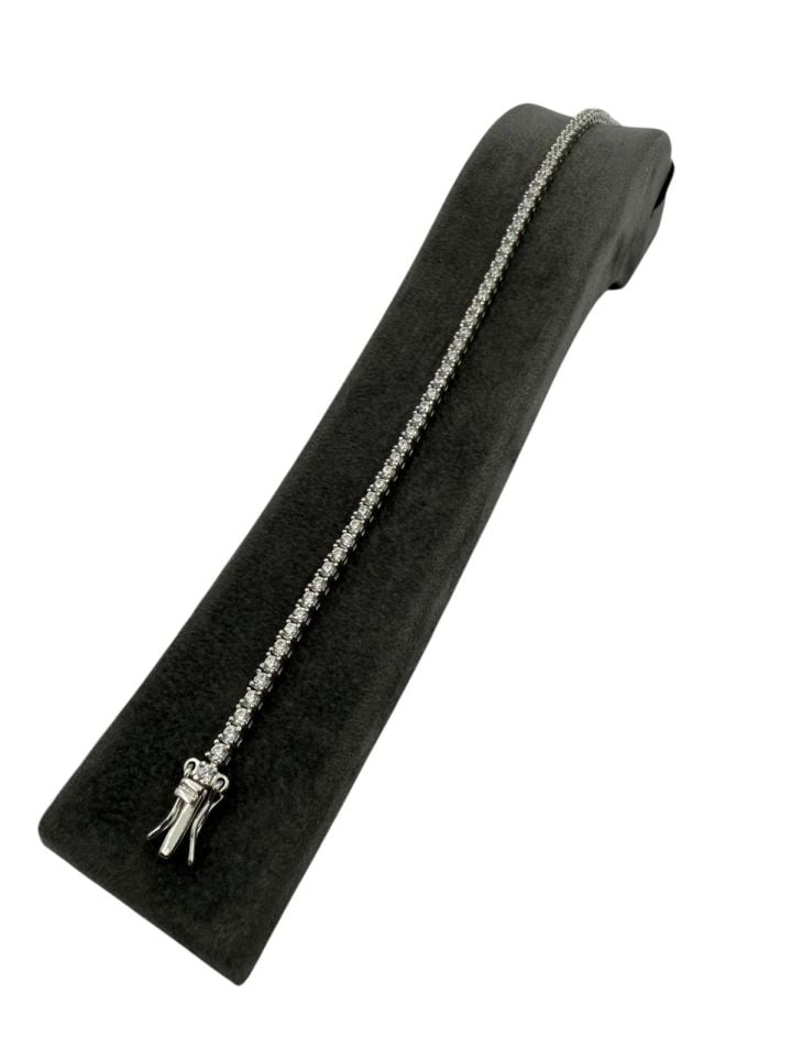 2mm 2.5ct Mozanit su yolu bileklik