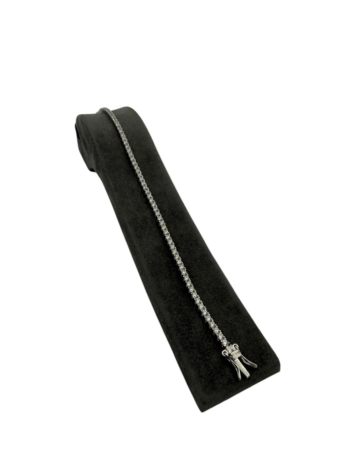 2mm 2.5ct Mozanit su yolu bileklik