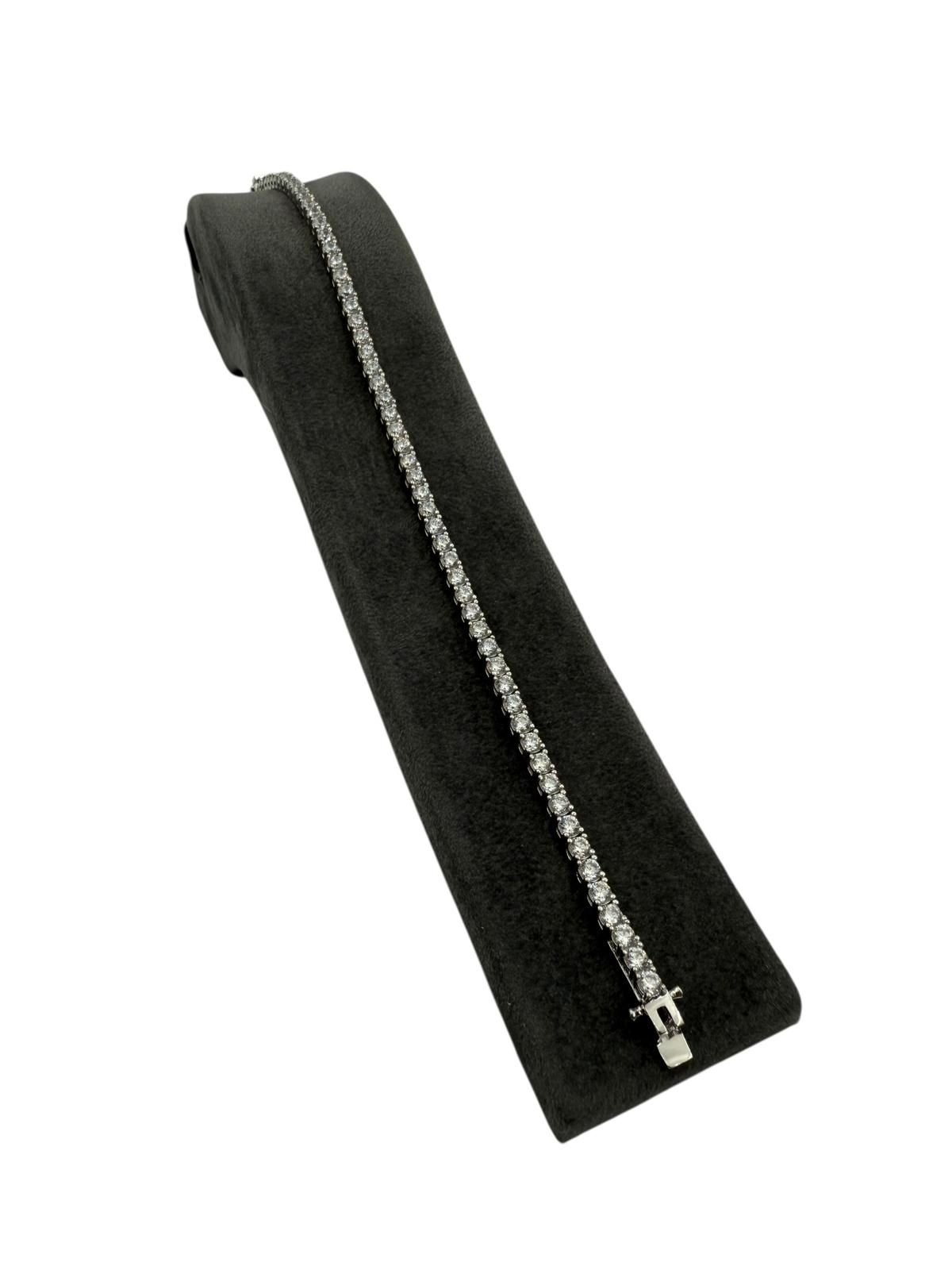 2.5mm 4ct Mozanit su yolu bileklik