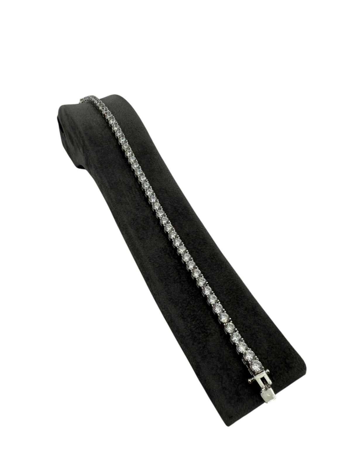 3.5mm 9ct Mozanit Su yolu Bileklik