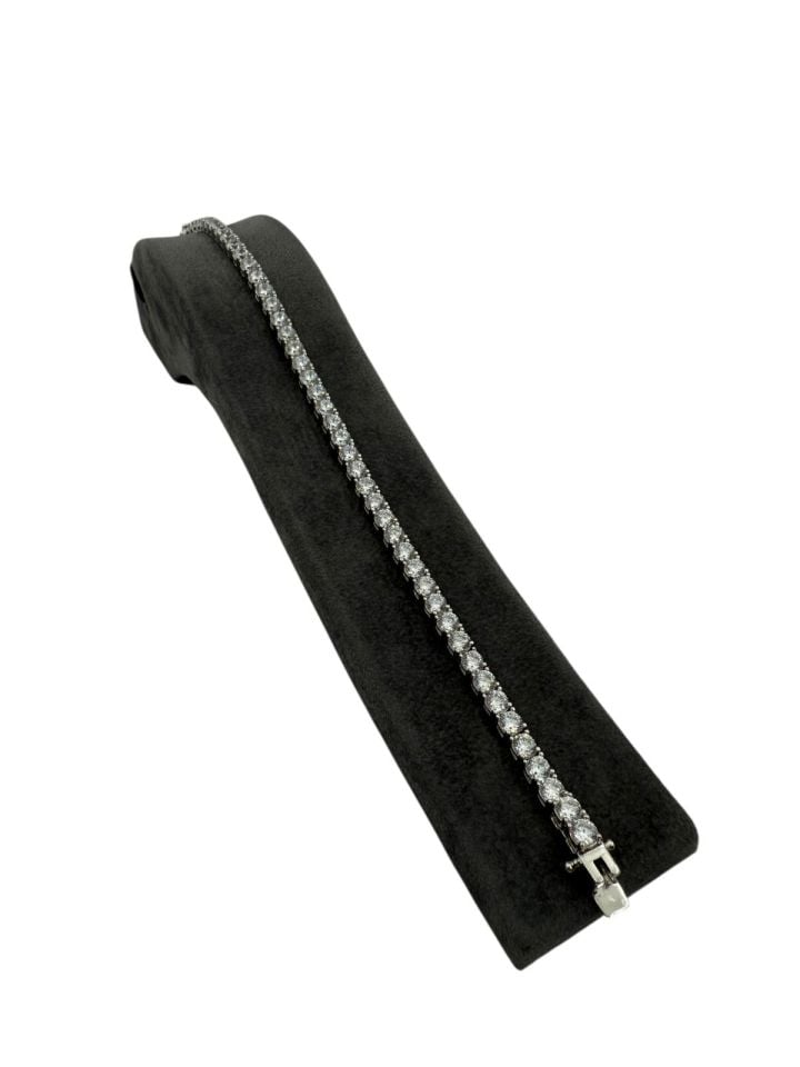 3.5mm 9ct Mozanit Su yolu Bileklik