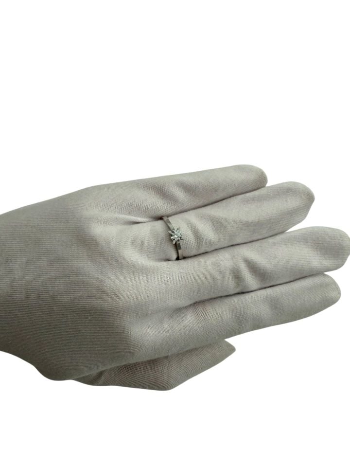 0.50ct Tektaş Badem tırnak yüzük 14 AYAR ALTIN